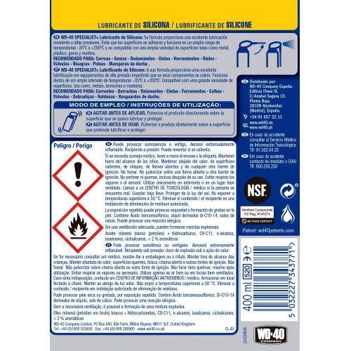 WD-40 SPECIALIST Lubricante de silicona Doble Acción